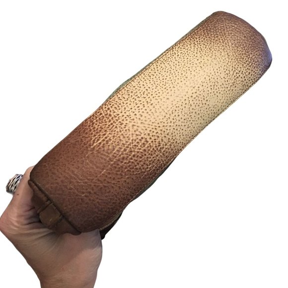 Anuschka NEVER USED Handpainted Leather Shoulder Bag Butterfly Floral - Picture 14 of 15